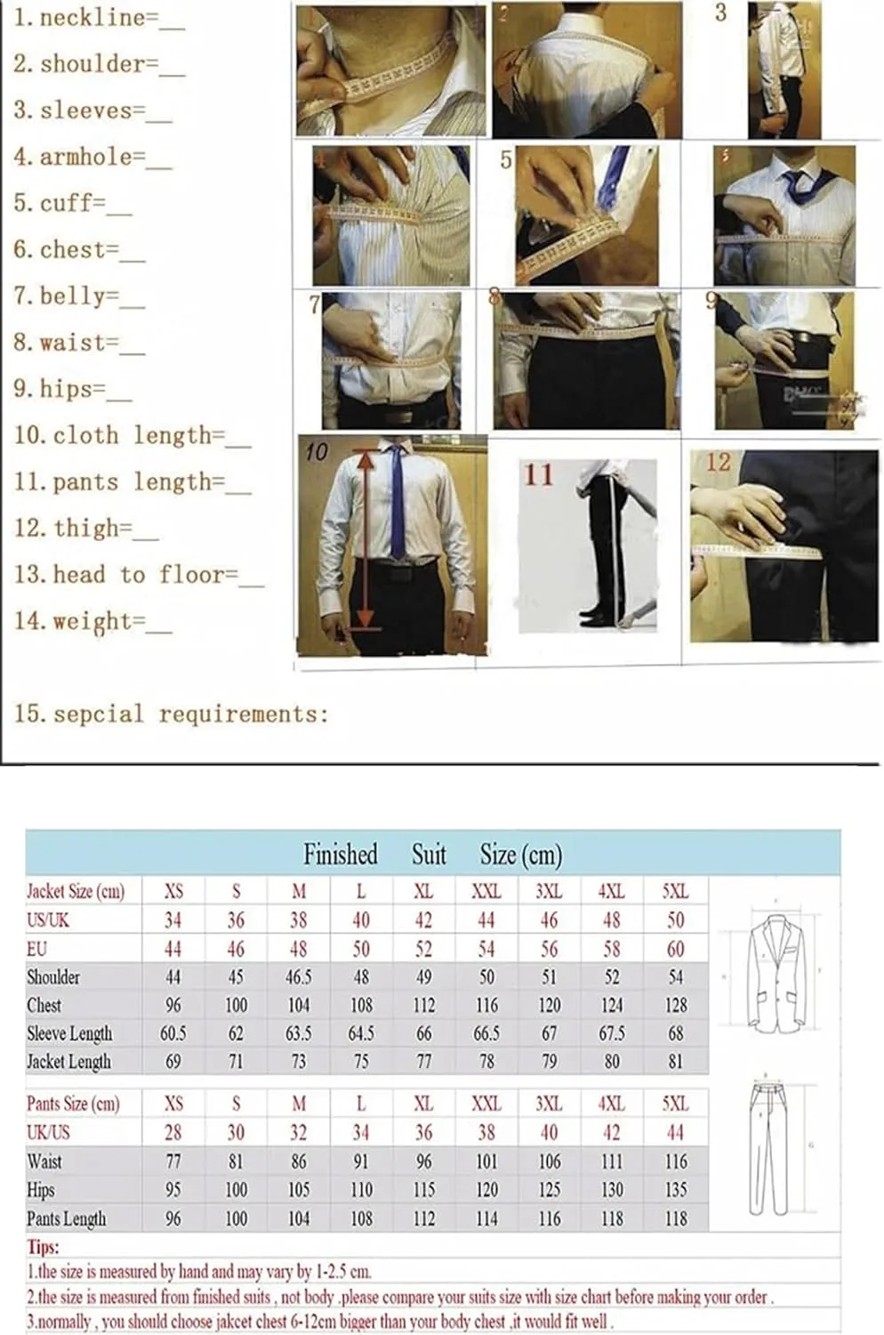 2 Piece Business Men's Slim Fit Suit Double Breasted Set Peak Lapel Formal Blazer Vest Pants Wedding Prom Suit