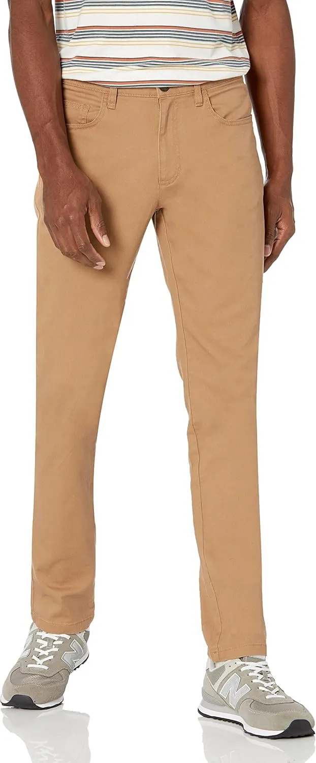 Amazon Essentials Men's Chino, Slim-Fit Pants with 5-Pockets, Comfort Stretch (Previously GoodThreads)