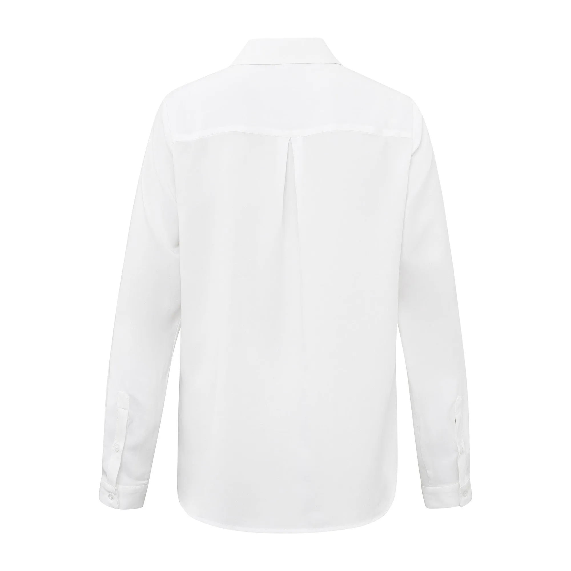Basic Soft Polin Blouse - Pure White