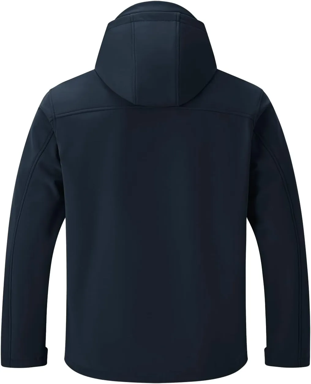 BGOWATU Men's Softshell Jacket Fall Winter Warm Fleece Lined Hooded Jacket Lightweight Windbreaker Casual Coats with Pockets