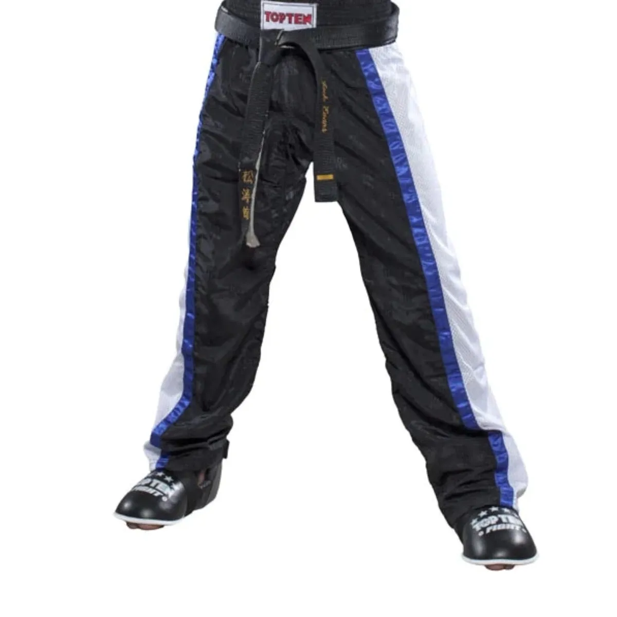 Black/White Top Ten Adult Mesh Kickboxing Pants