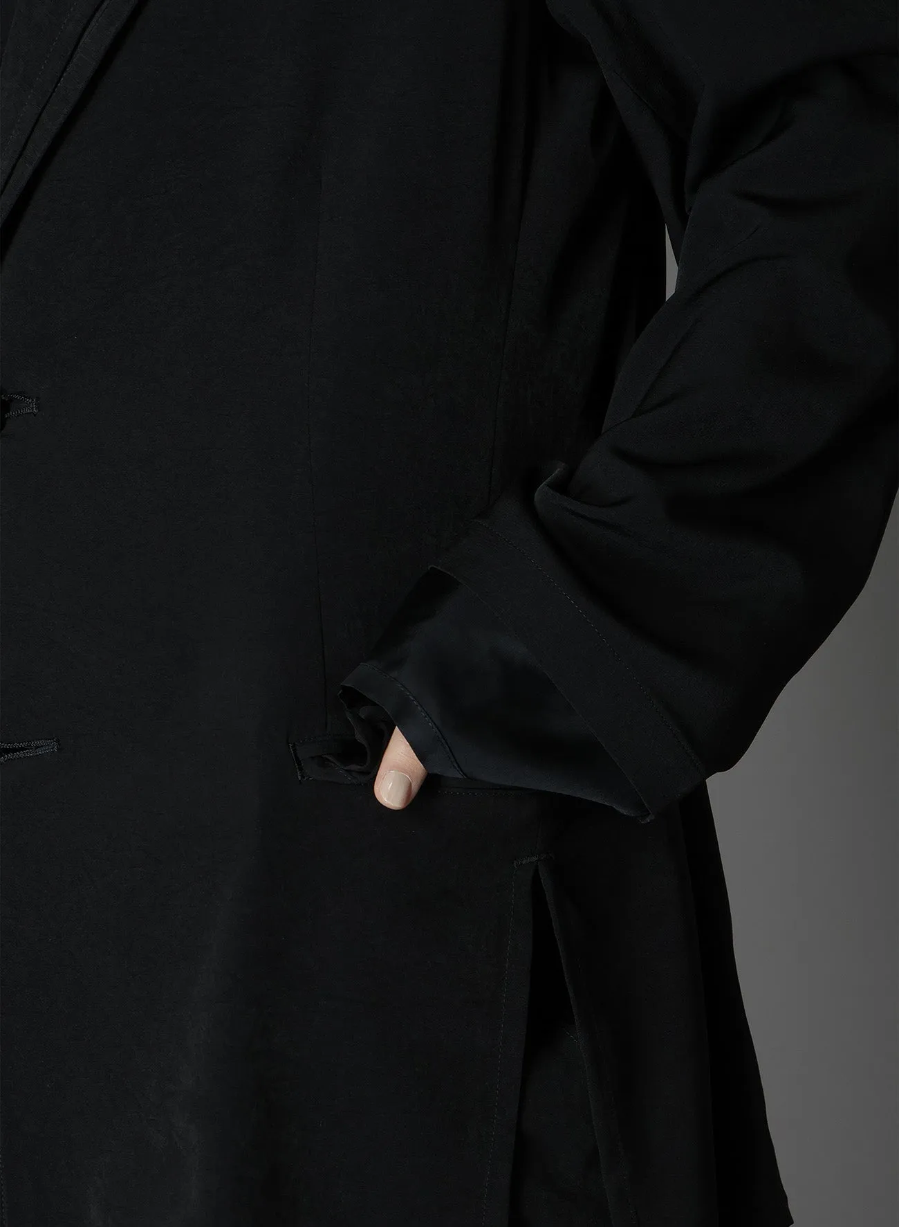 CREPE DE CHINE DOUBLE LAYER JACKET