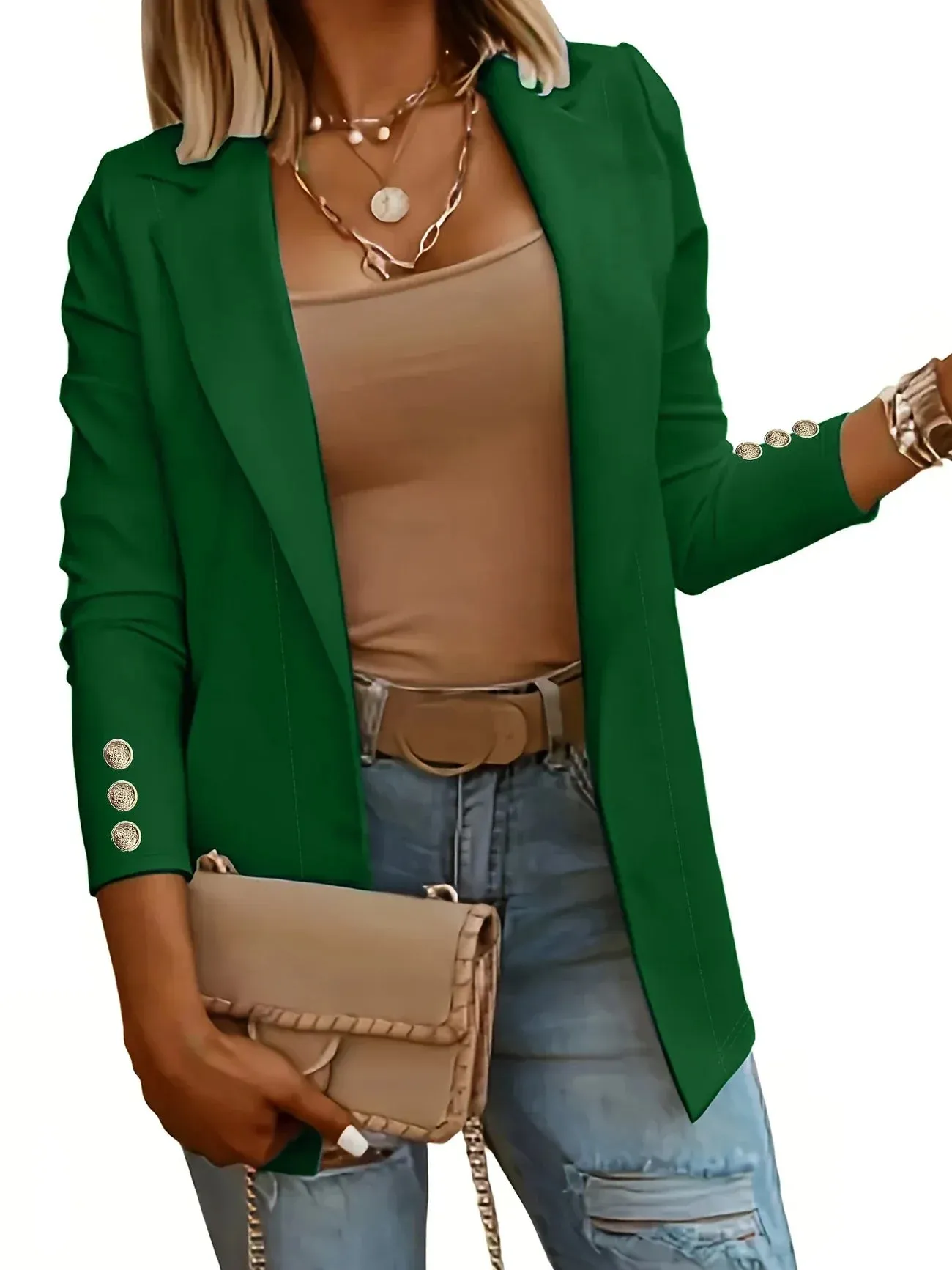 EMMA - Chic Open Front Jacket