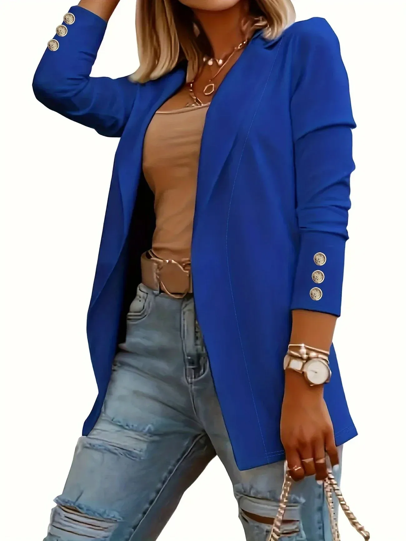 EMMA - Chic Open Front Jacket