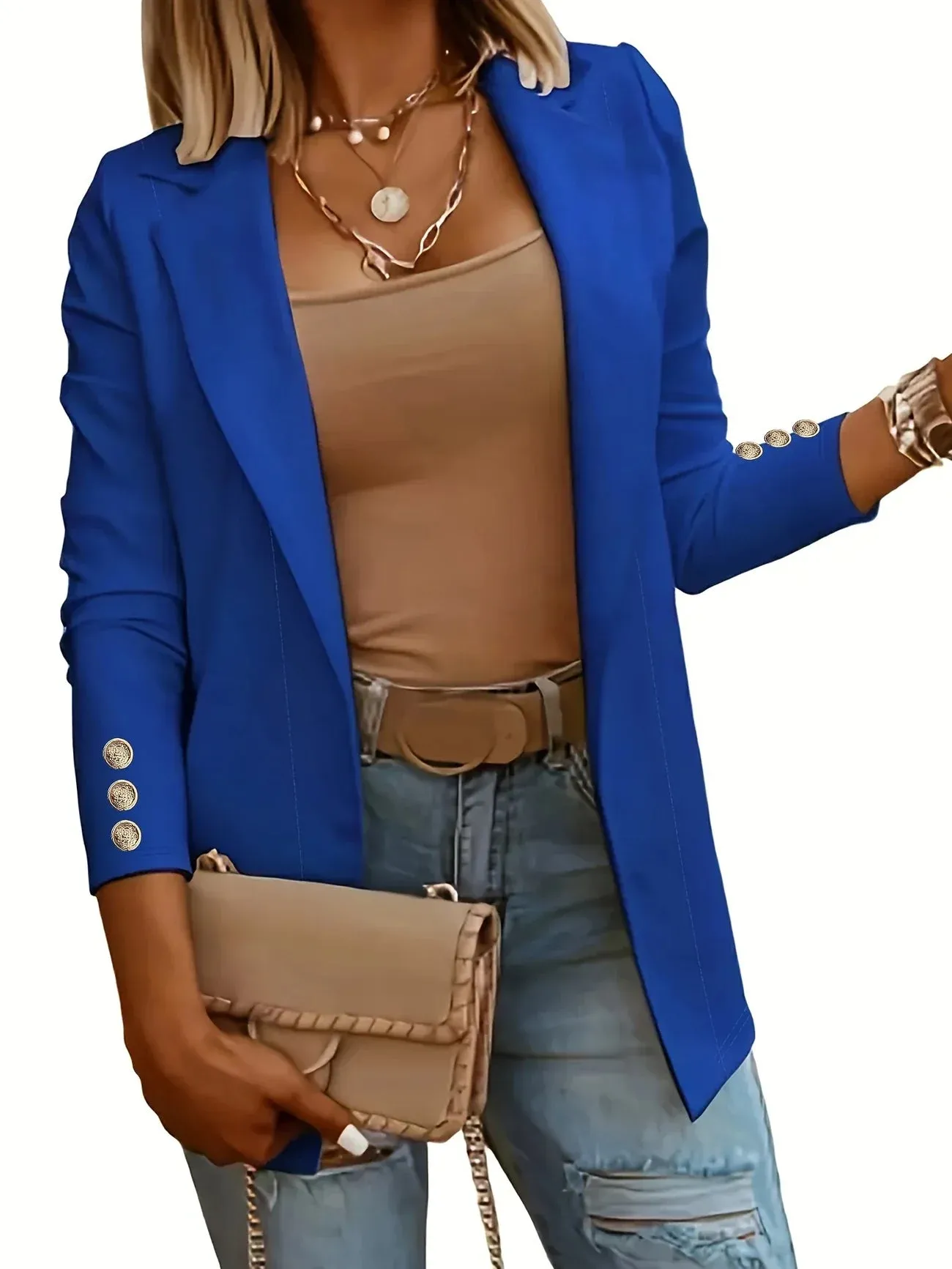EMMA - Chic Open Front Jacket