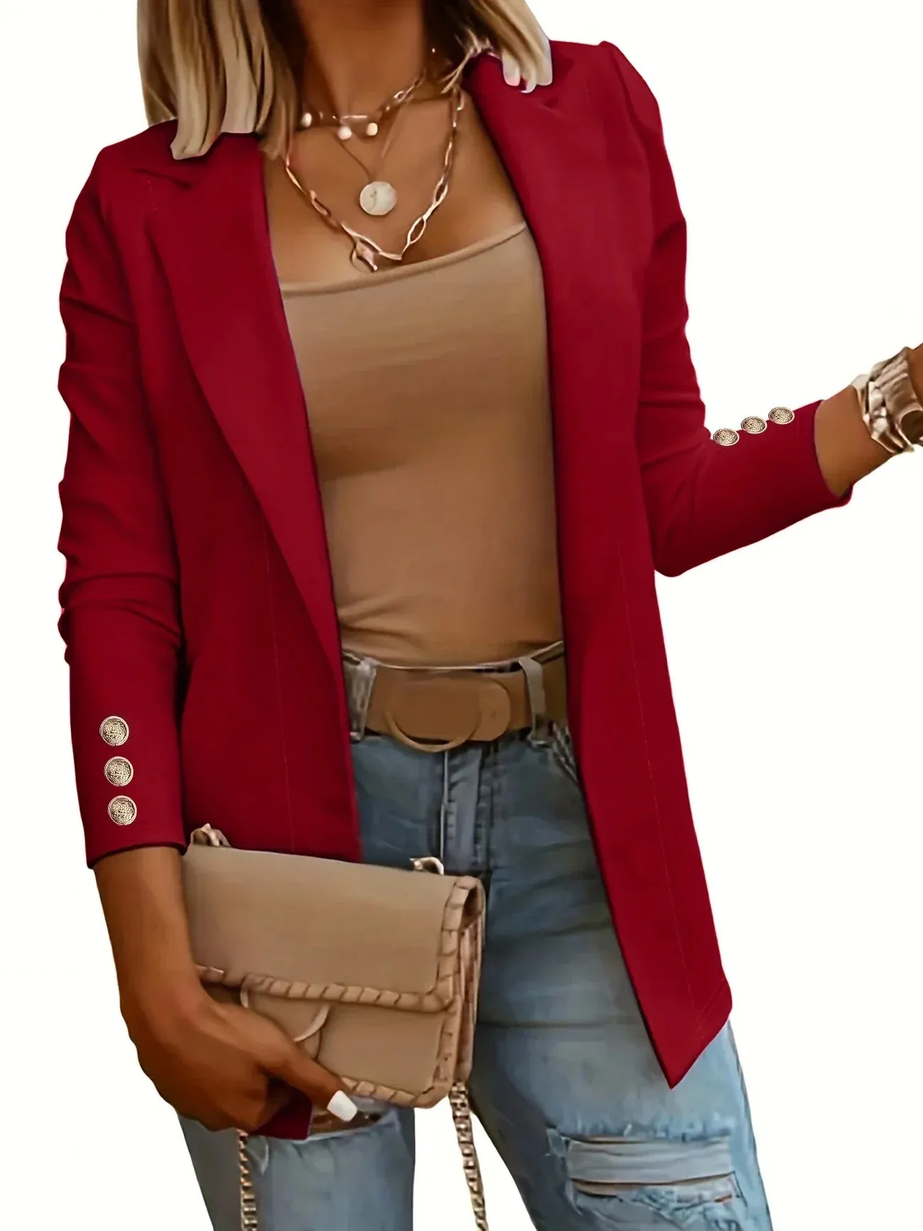 EMMA - Chic Open Front Jacket