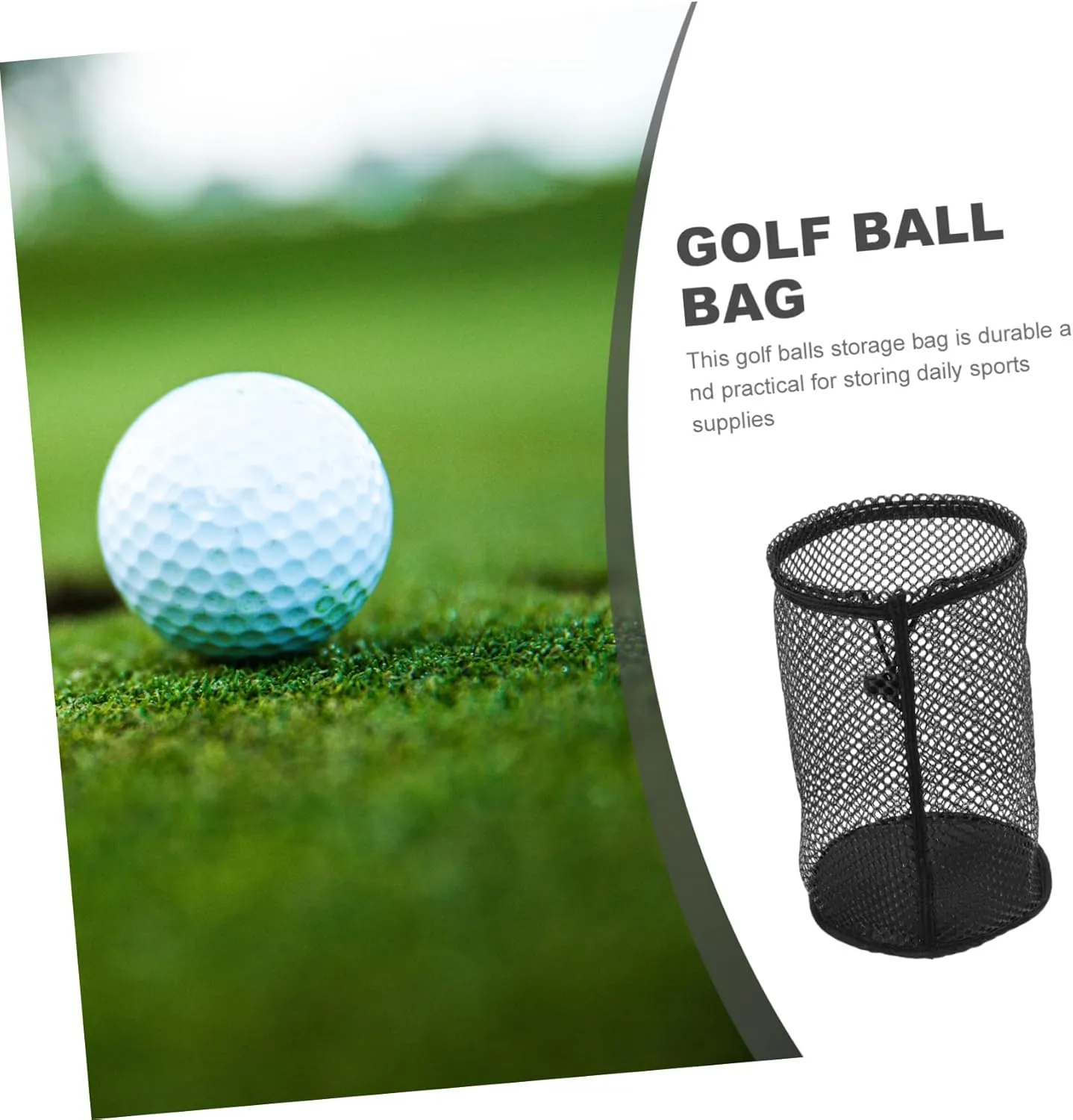 Golf Bag Drawstring Ball Holders Sport Accessories Golf Tees Pouches Tennis Storage Bag Ball Picker Bags