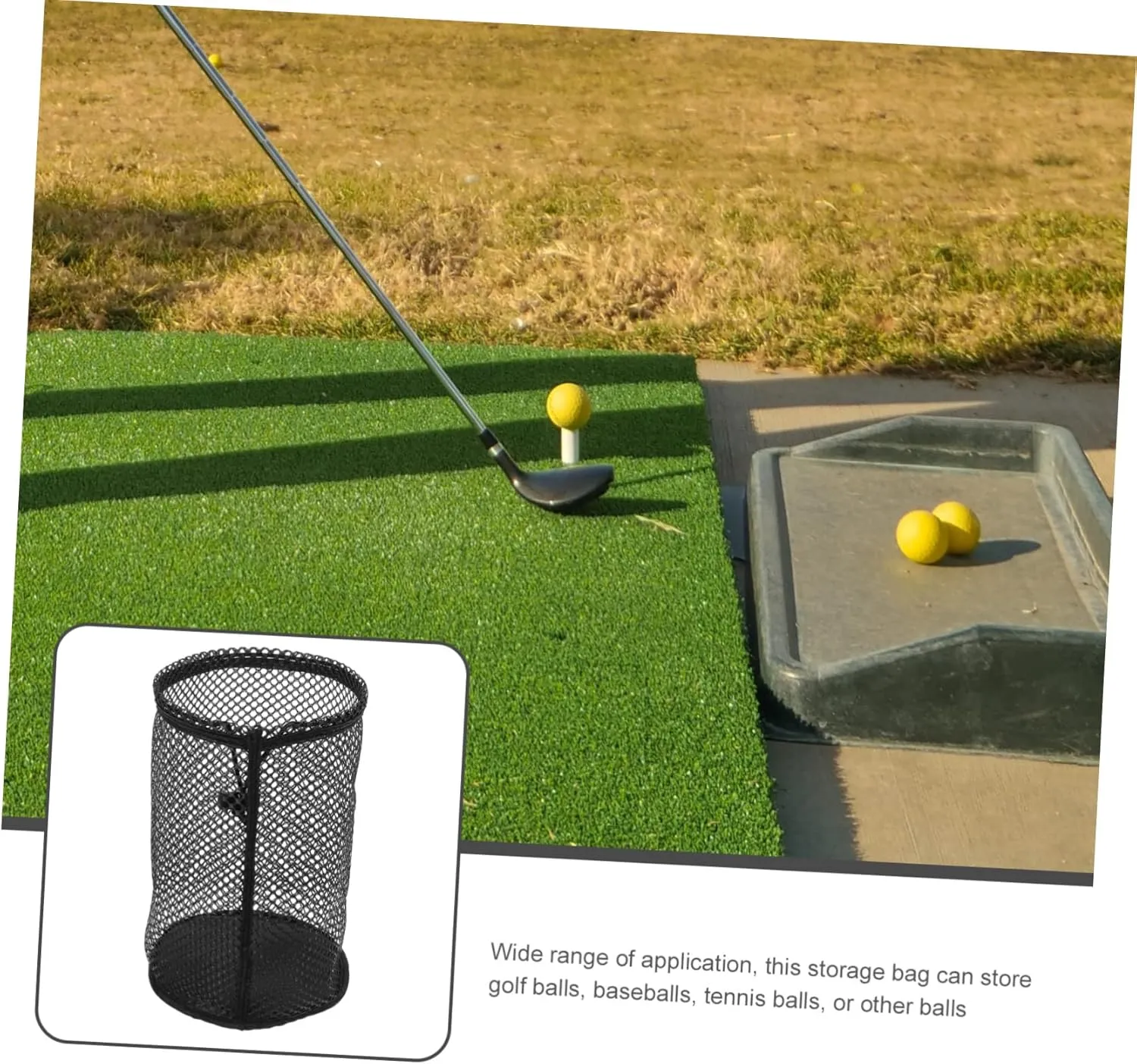 Golf Bag Drawstring Ball Holders Sport Accessories Golf Tees Pouches Tennis Storage Bag Ball Picker Bags