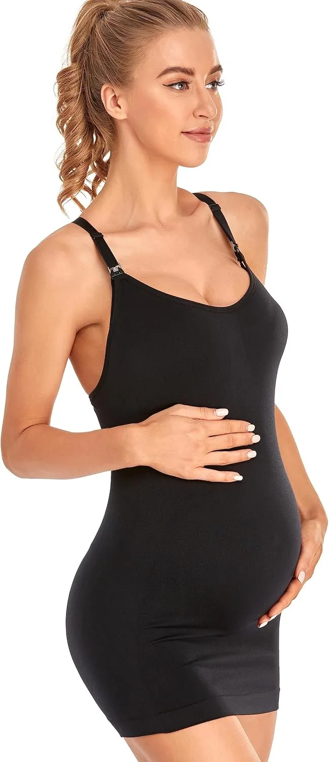 GXXGE 4Pack Women's Nursing Tank Top Cami Nursing Maternity Bra Breastfeeding Shirts with Adjustable Straps