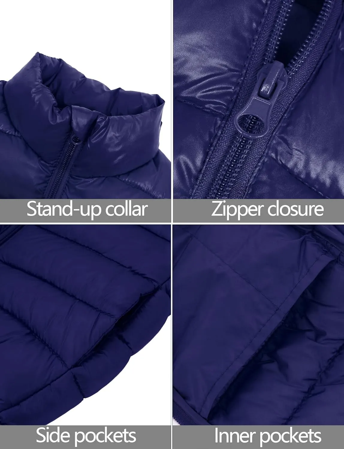 Happy Cherry Kids Boys Girls Lightweight Down Puffer Vest Sleeveless Windproof Packable Warm Winter Vest