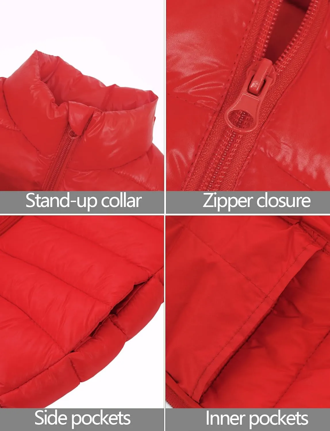 Happy Cherry Kids Boys Girls Lightweight Down Puffer Vest Sleeveless Windproof Packable Warm Winter Vest