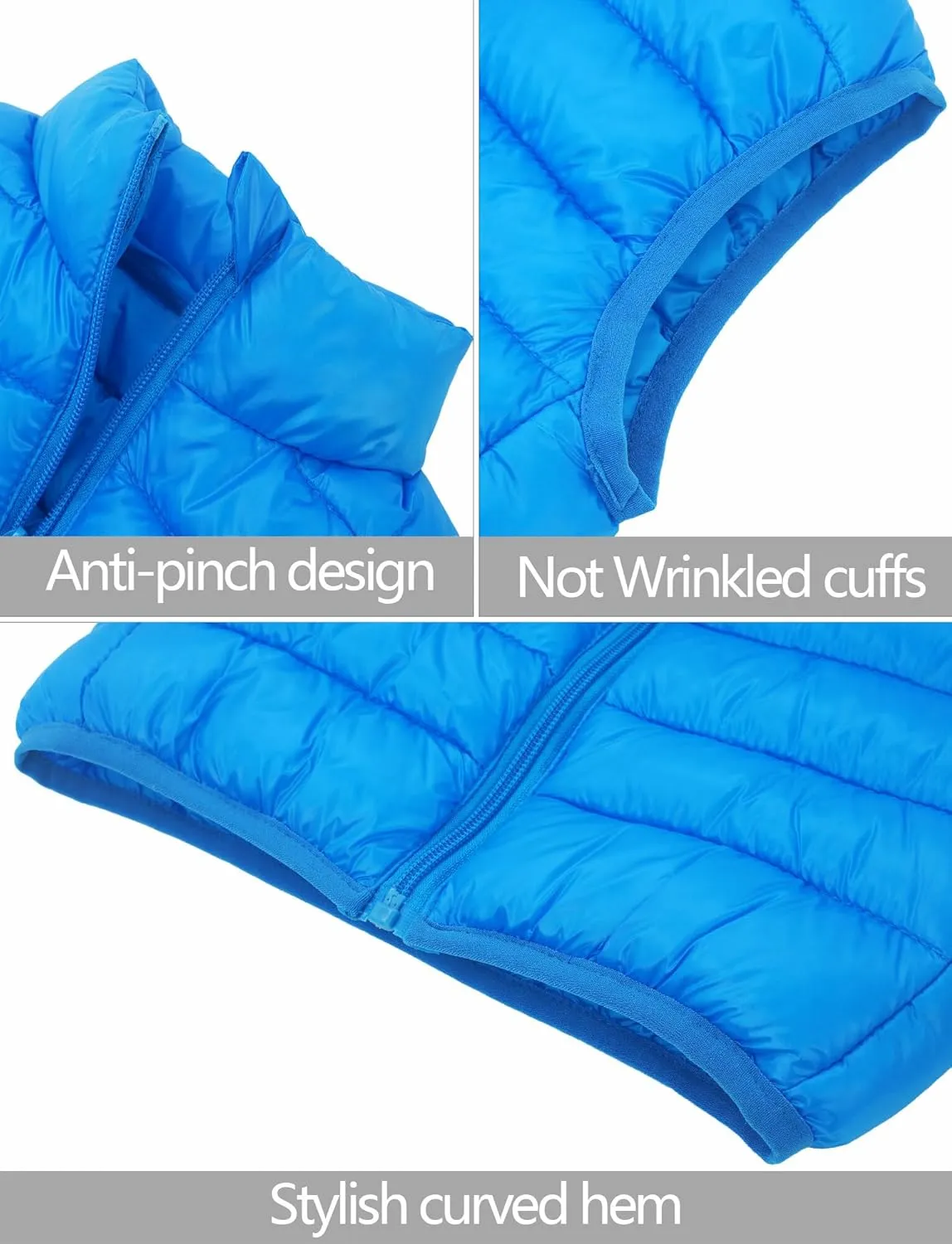 Happy Cherry Kids Boys Girls Lightweight Down Puffer Vest Sleeveless Windproof Packable Warm Winter Vest