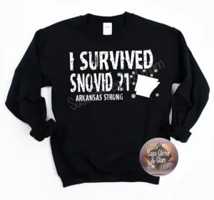 I survived snovid 21 Arkansas Strong