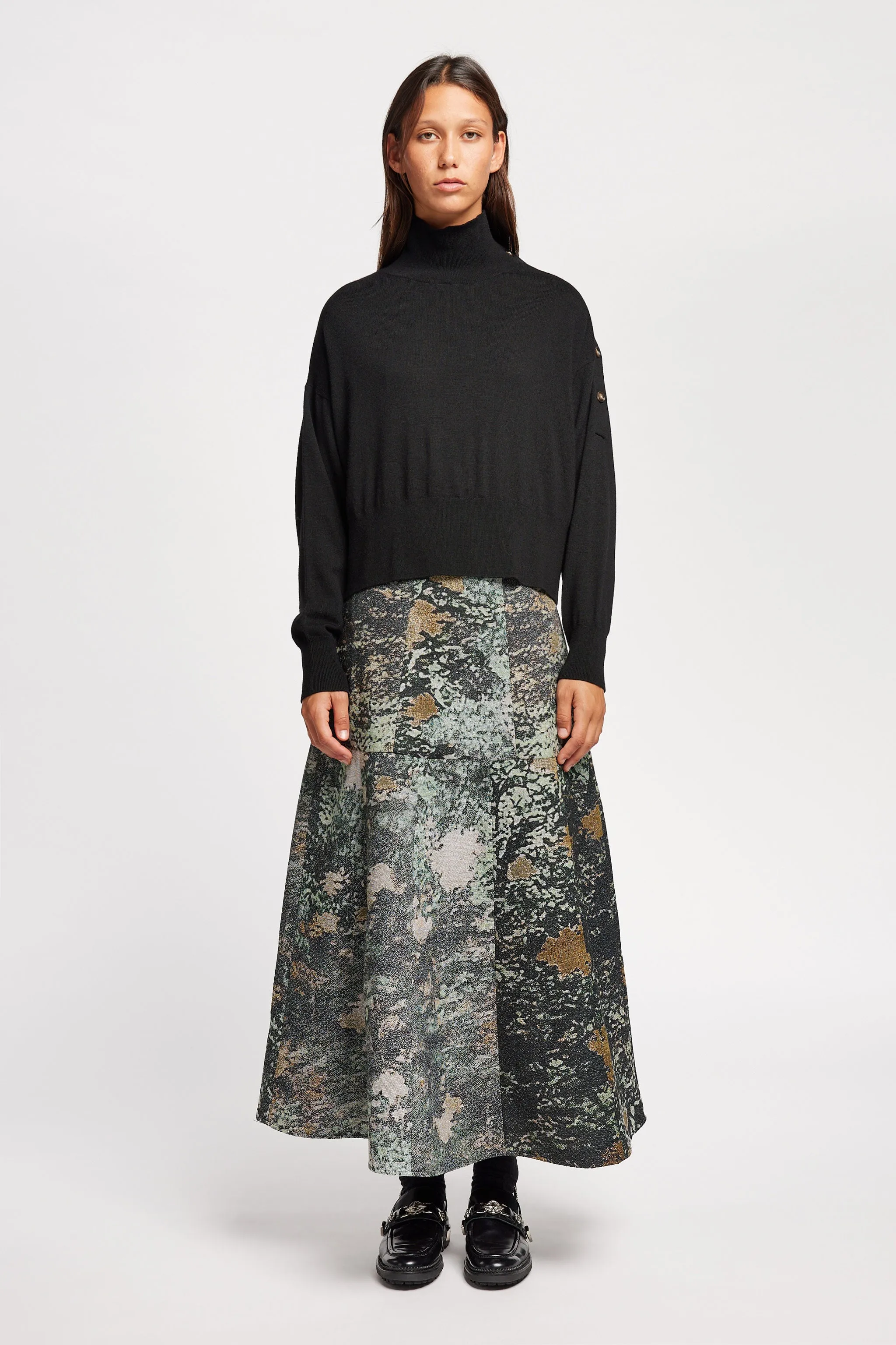 Impart Mock Neck Knit Black