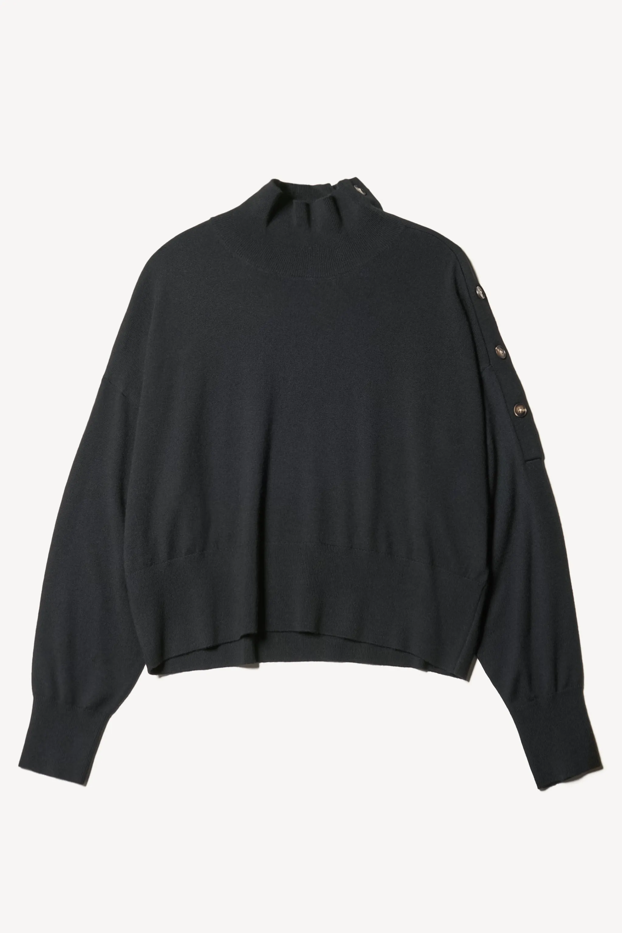 Impart Mock Neck Knit Black