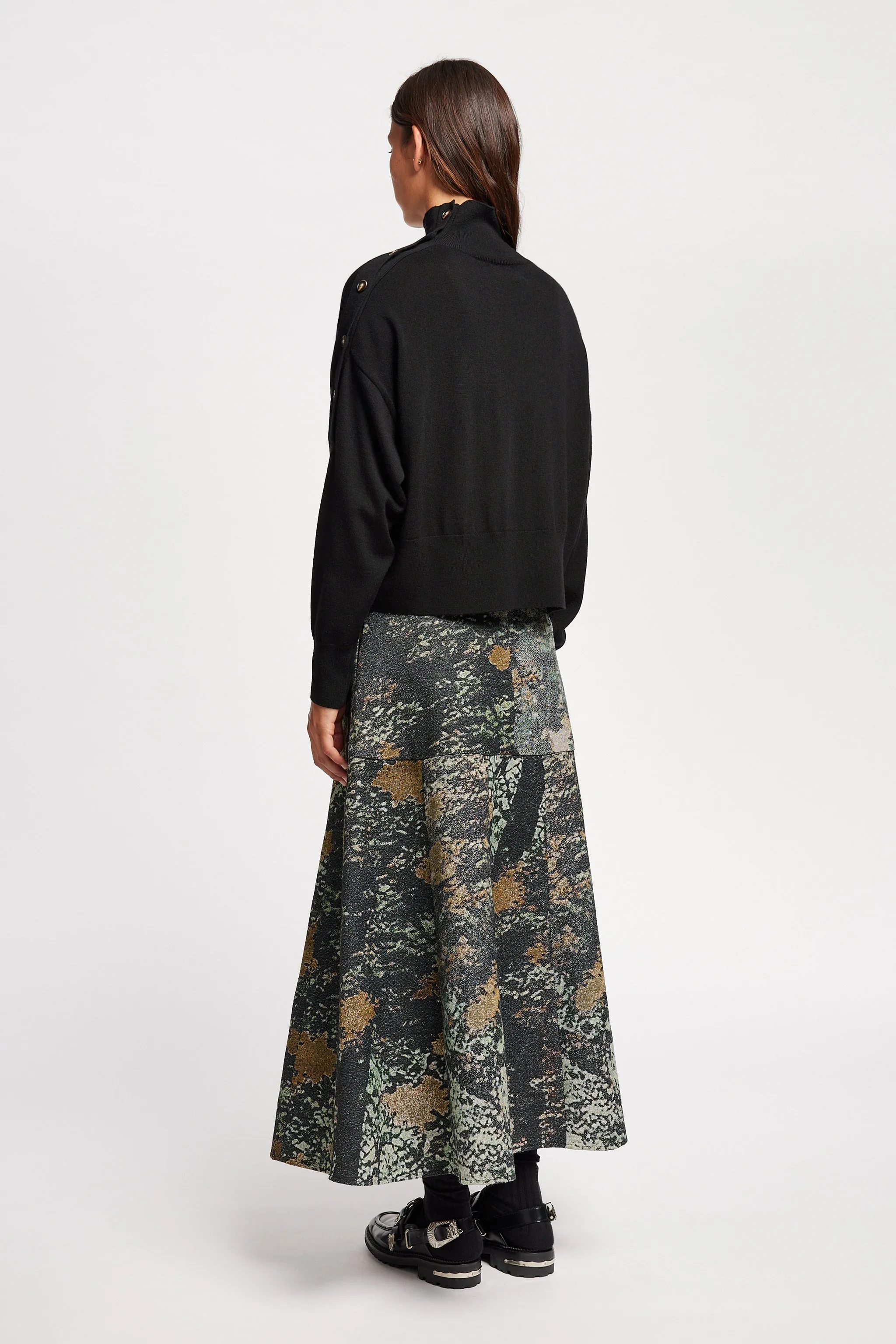 Impart Mock Neck Knit Black