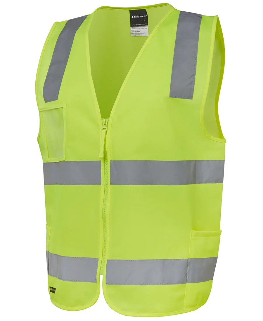 JB's HI VIS DAY/NIGHT ZIP SAFETY VEST - 6DNSZ