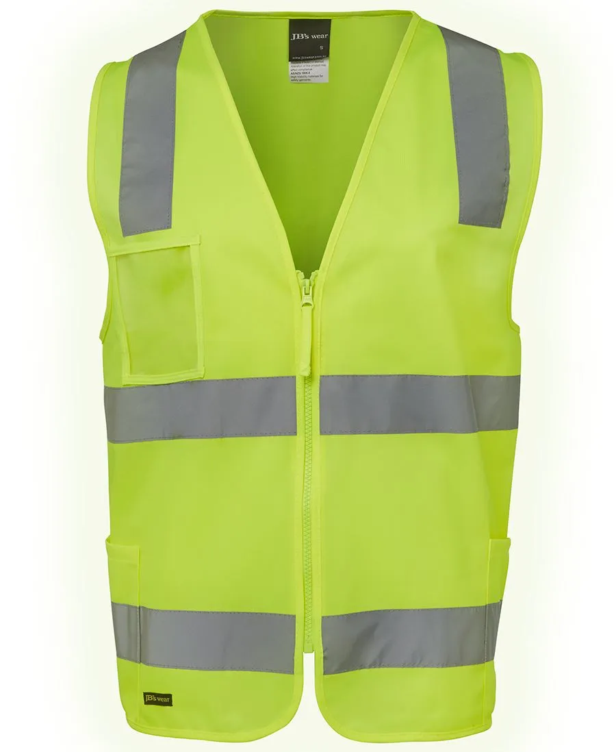 JB's HI VIS DAY/NIGHT ZIP SAFETY VEST - 6DNSZ