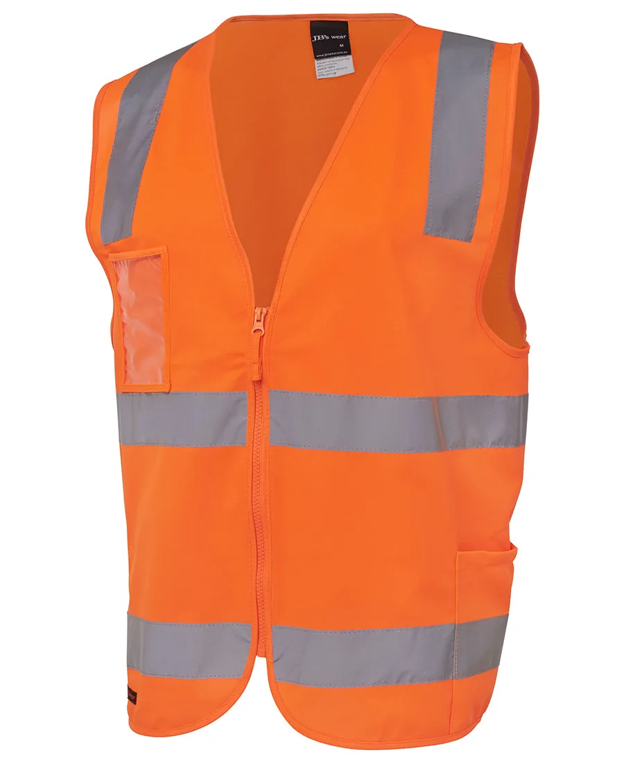 JB's HI VIS DAY/NIGHT ZIP SAFETY VEST - 6DNSZ