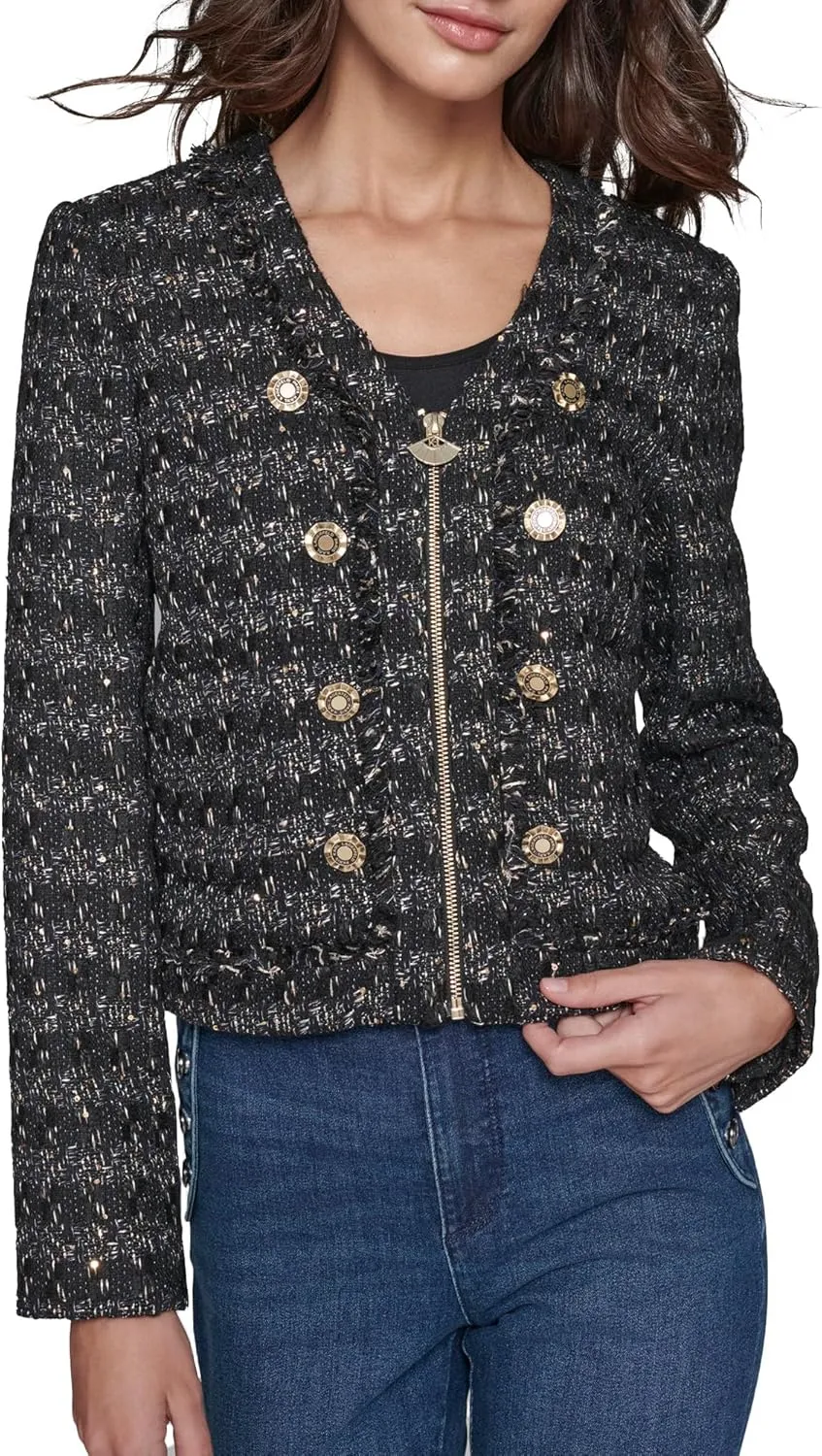 Karl Lagerfeld Paris Women's Structured Suiting Jacket