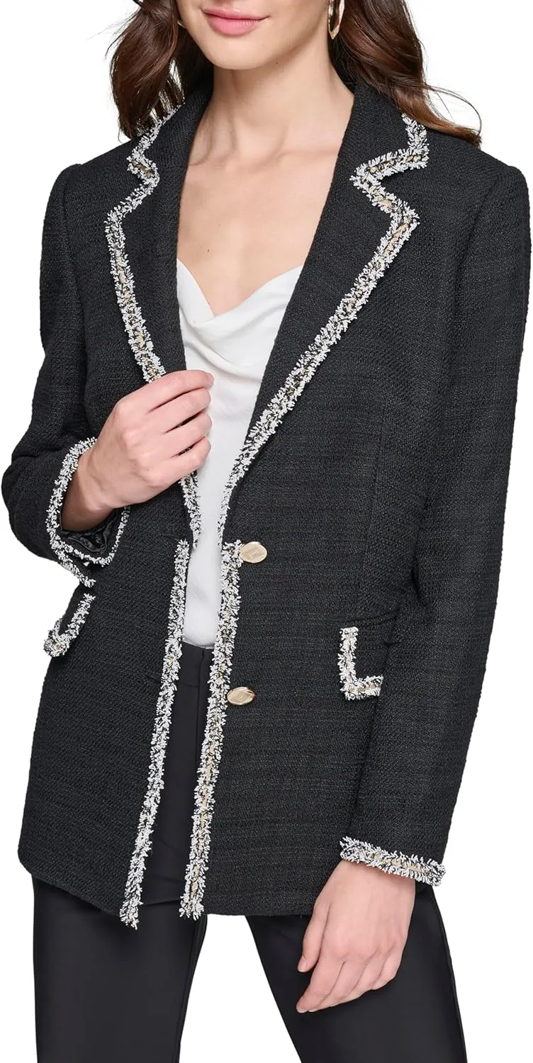 Karl Lagerfeld Paris Women's Structured Suiting Jacket