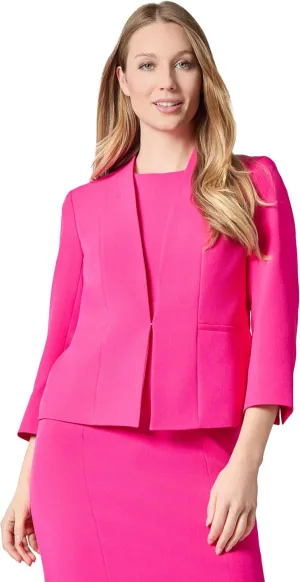 Kasper Women's Crepe Open Cardigan-Style Blazer