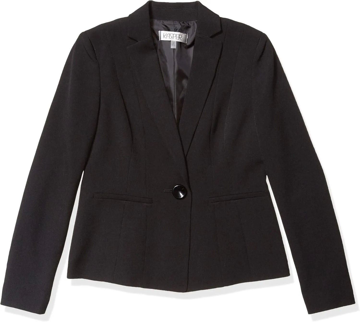 Kasper Women's Petite Size Stretch Crepe One Button Jacket