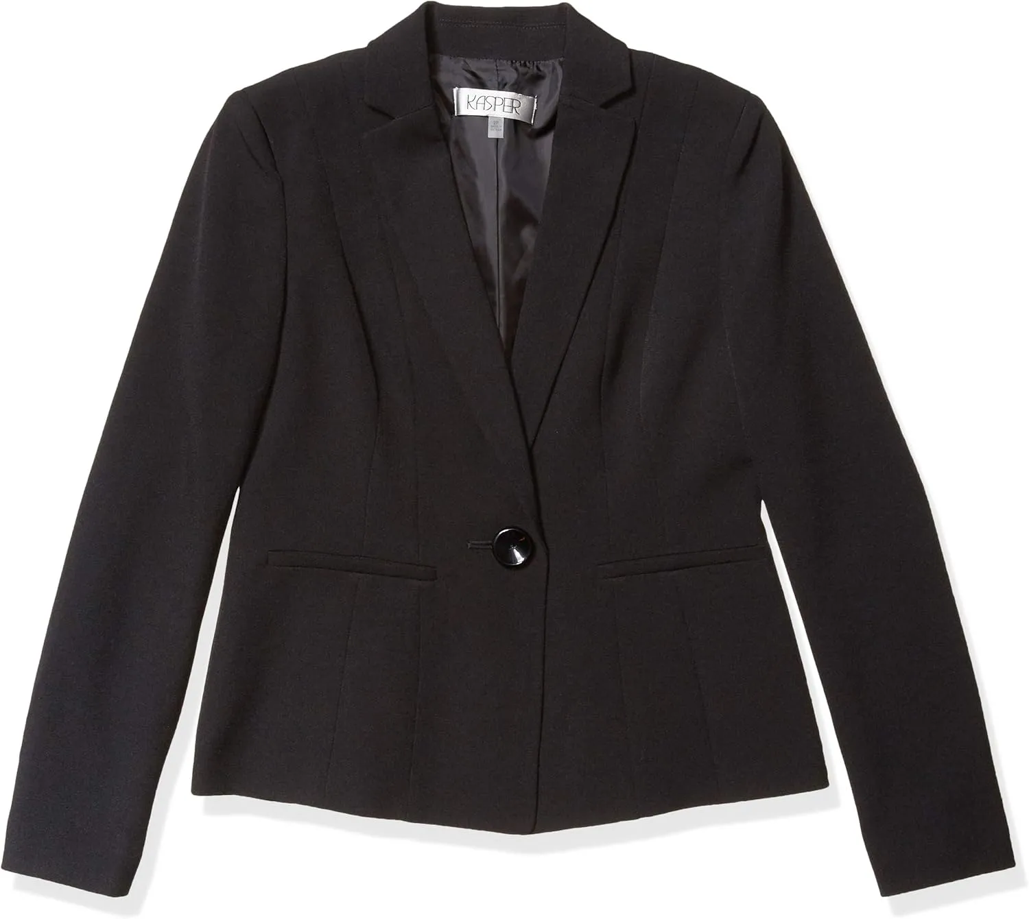 Kasper Women's Petite Size Stretch Crepe One Button Jacket
