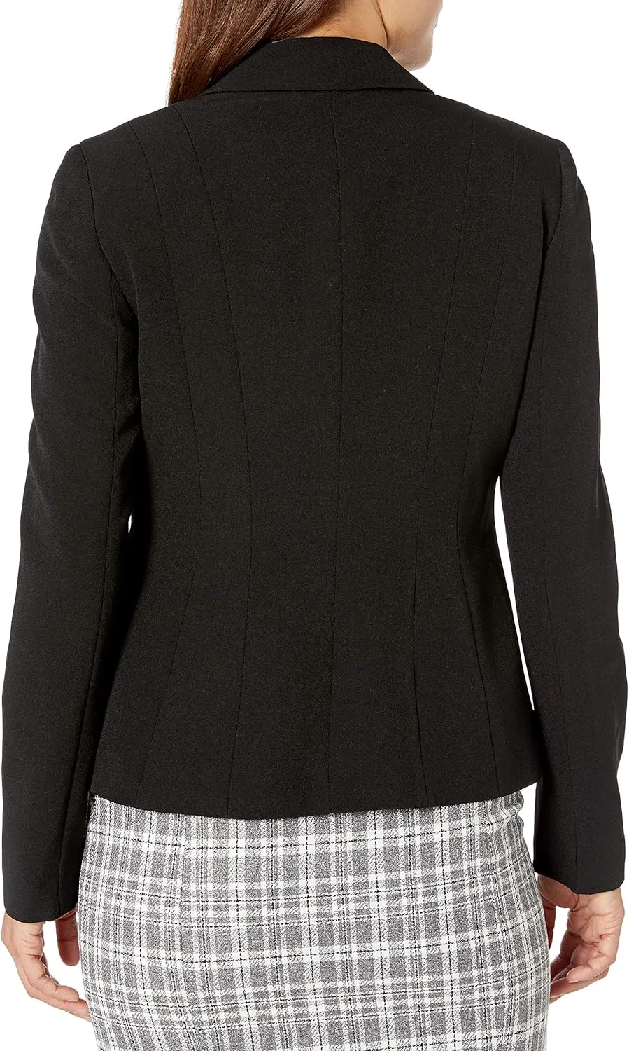 Kasper Women's Petite Size Stretch Crepe One Button Jacket