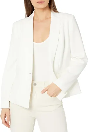Kasper Women's Petite Size Stretch Crepe One Button Jacket