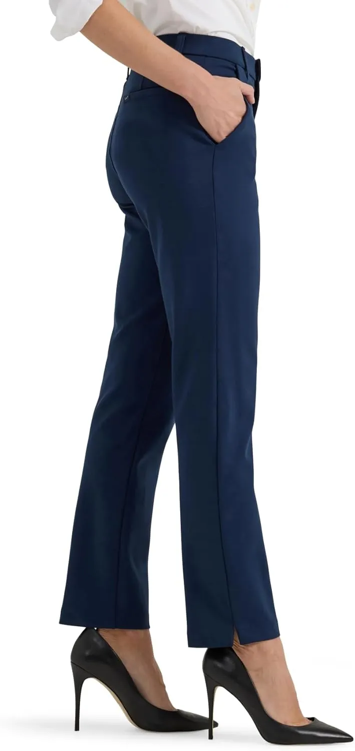 Lee Women's Ultra Lux Comfort Any Wear Side Vent Ankle Pant