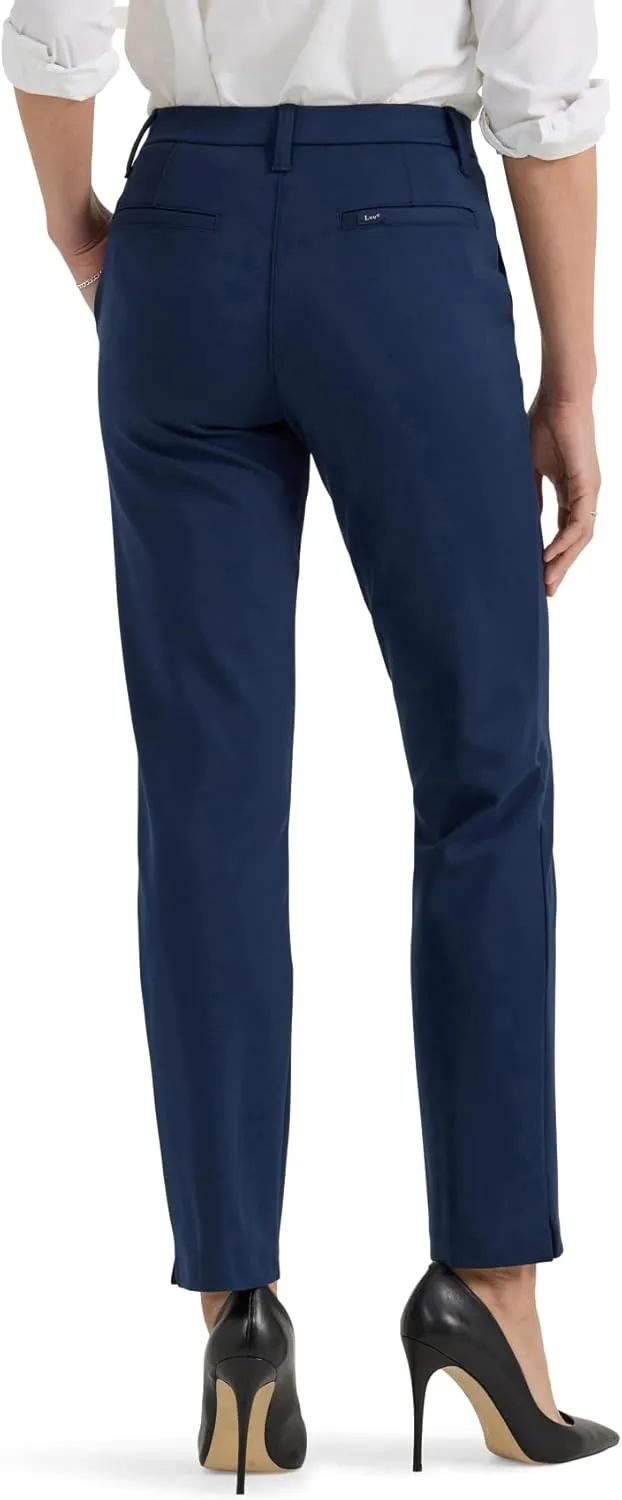 Lee Women's Ultra Lux Comfort Any Wear Side Vent Ankle Pant
