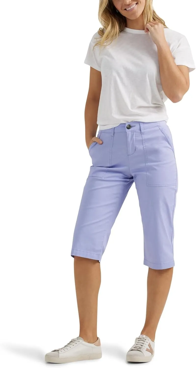 Lee womens Ultra Lux Comfort With Flex-to-go Utility Skimmer Capri Pant