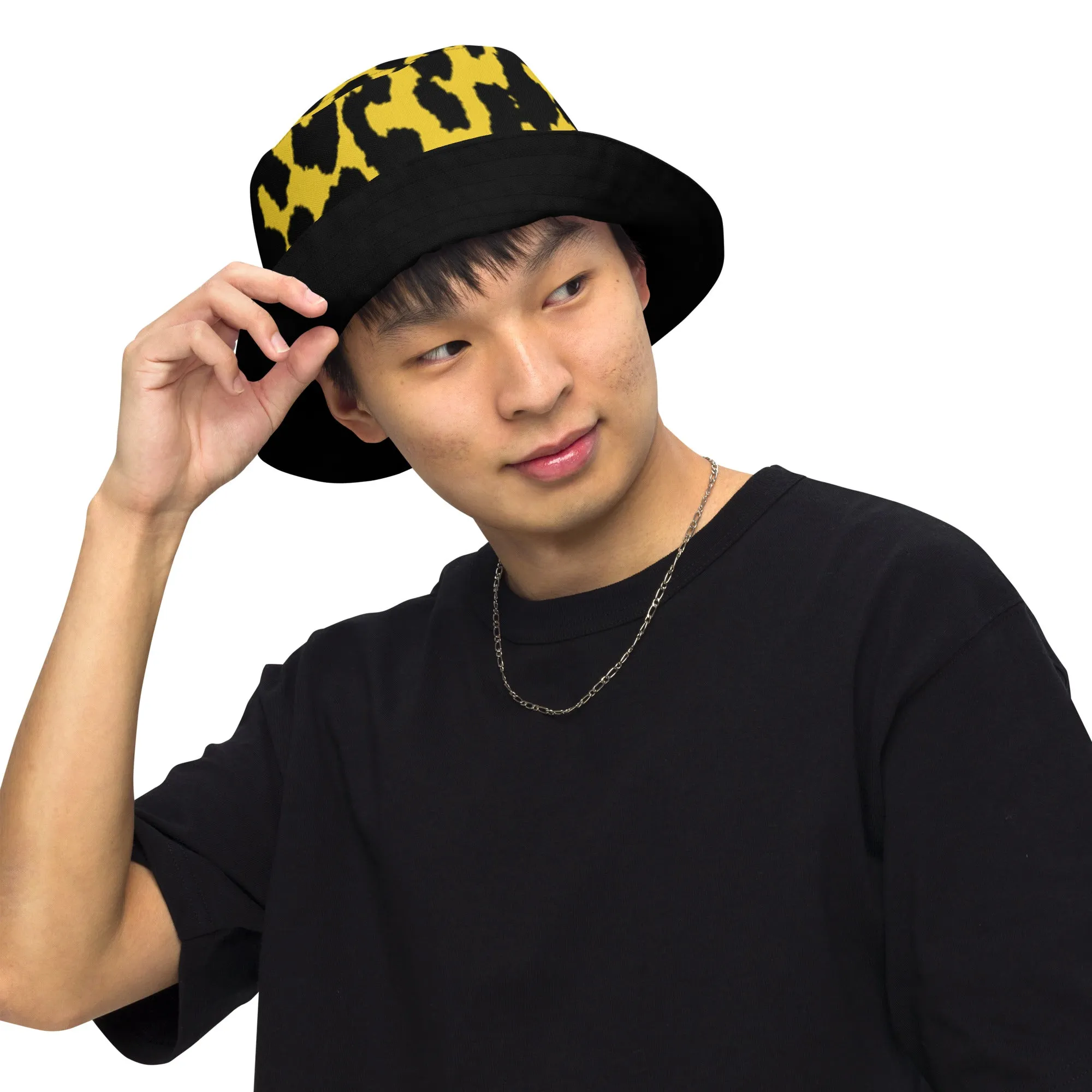 Leopard Print Reversible bucket hat