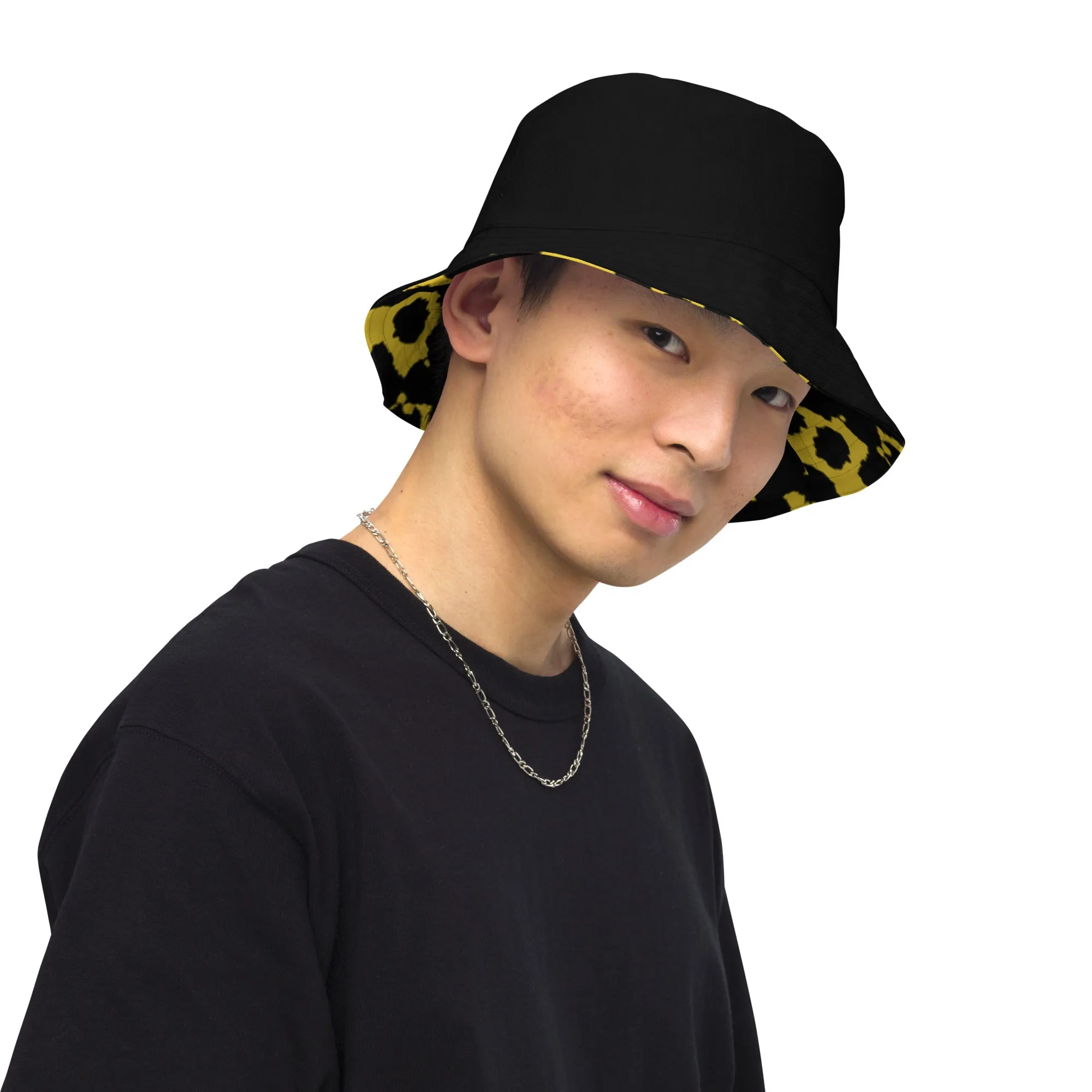 Leopard Print Reversible bucket hat