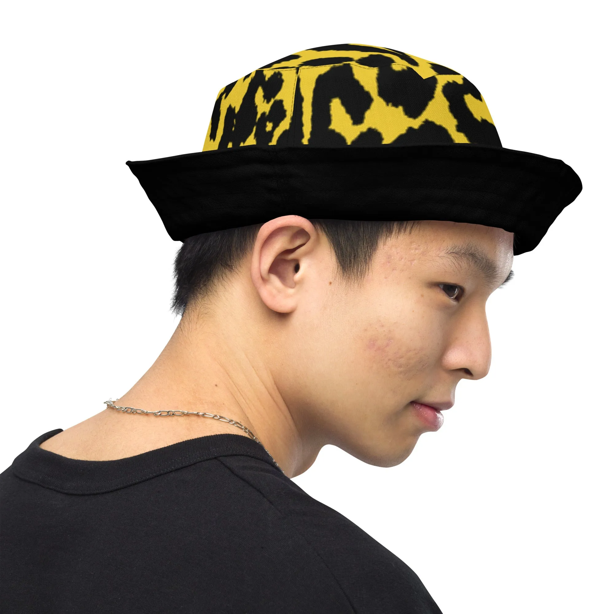 Leopard Print Reversible bucket hat