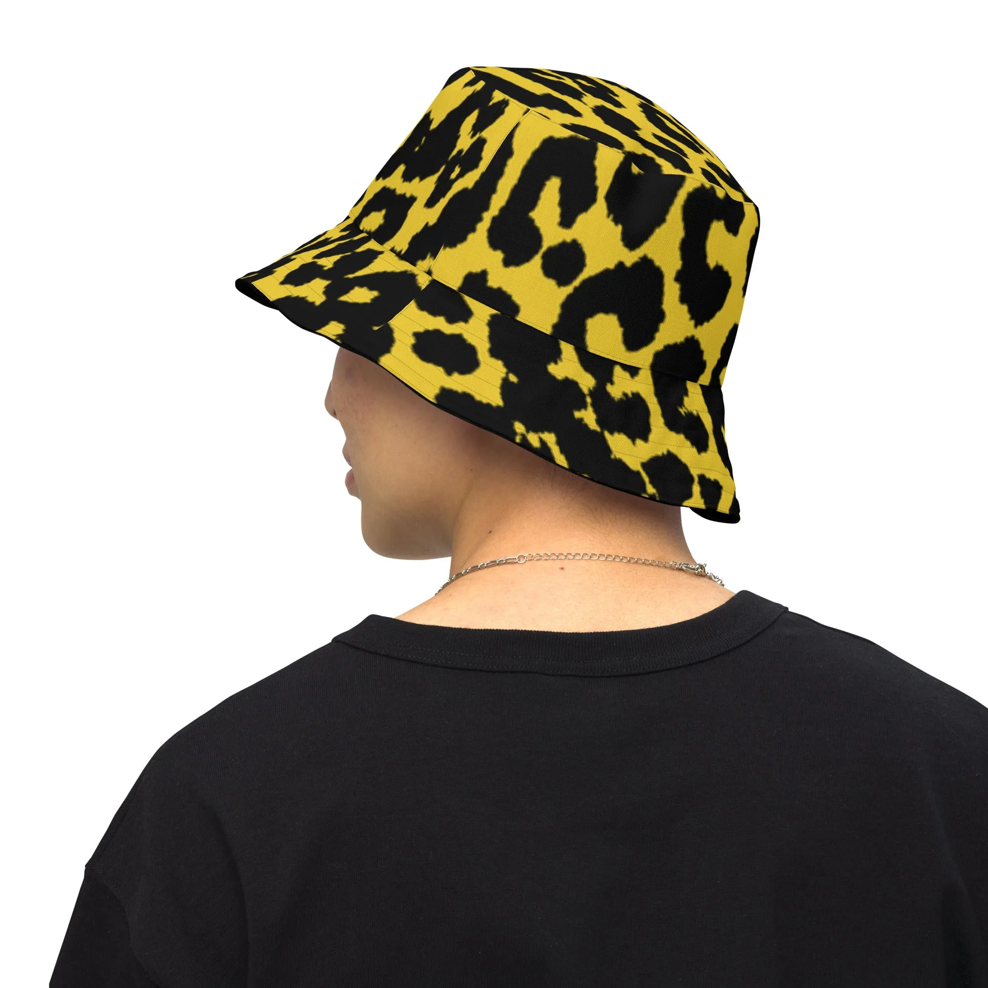 Leopard Print Reversible bucket hat