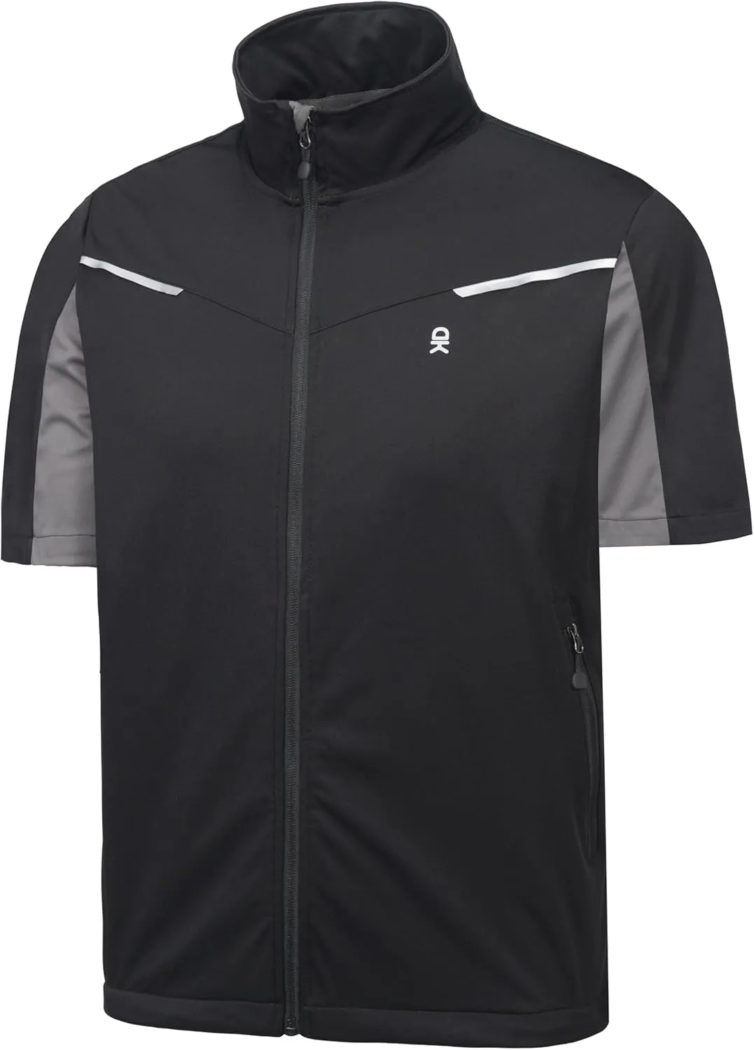 Little Donkey Andy Men's Lightweight Softshell Vests Short Sleeve Jackets for Golfing Hiking Running