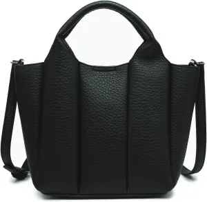 Maddox Pleated Handbags and Purses for Women Ladies Vegan Leather Top Handle Satchel Hobo Crossbody Shoulder Tote Bag