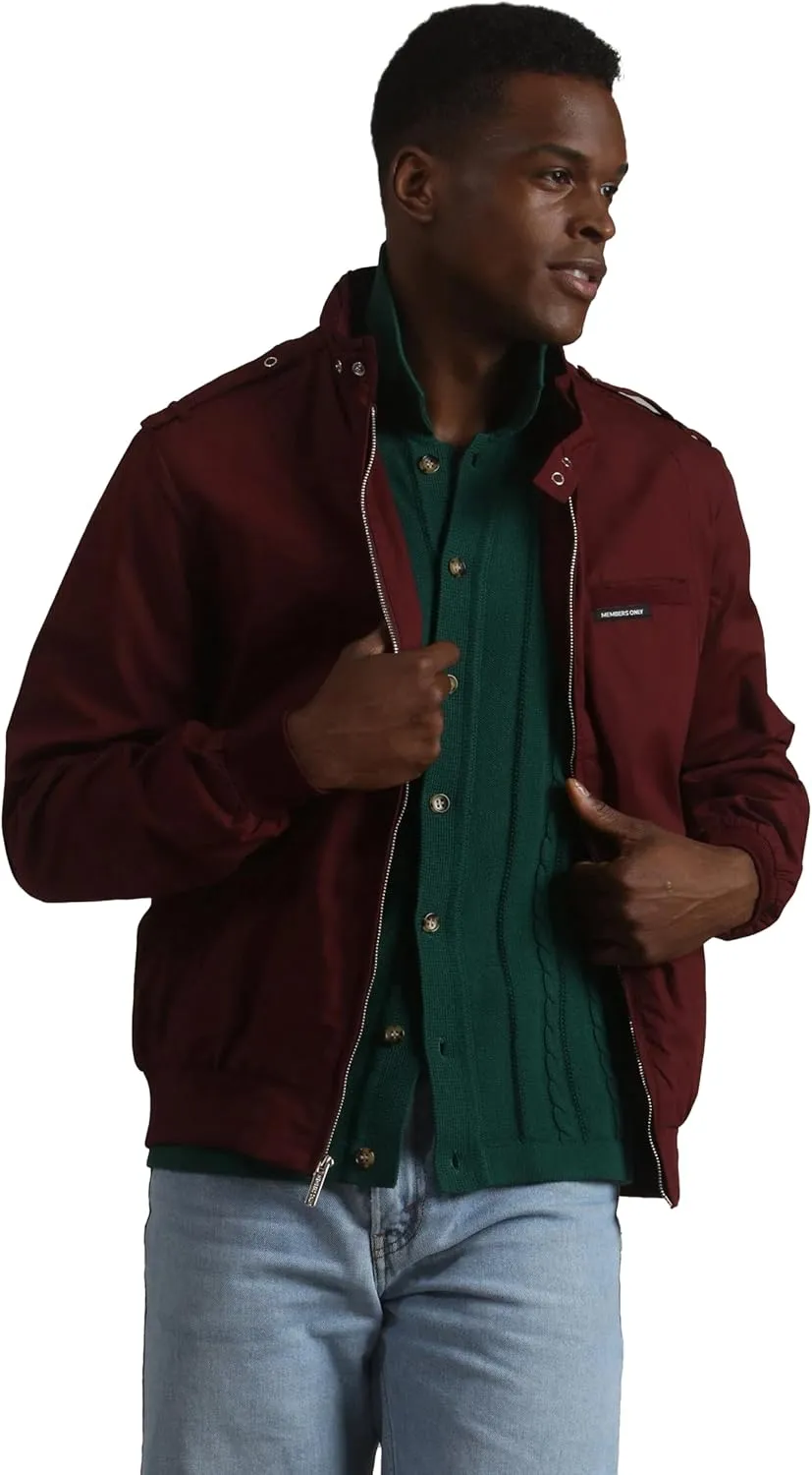 Members Only Classic Iconic Racer Lightweight Bomber Jackets Unisex