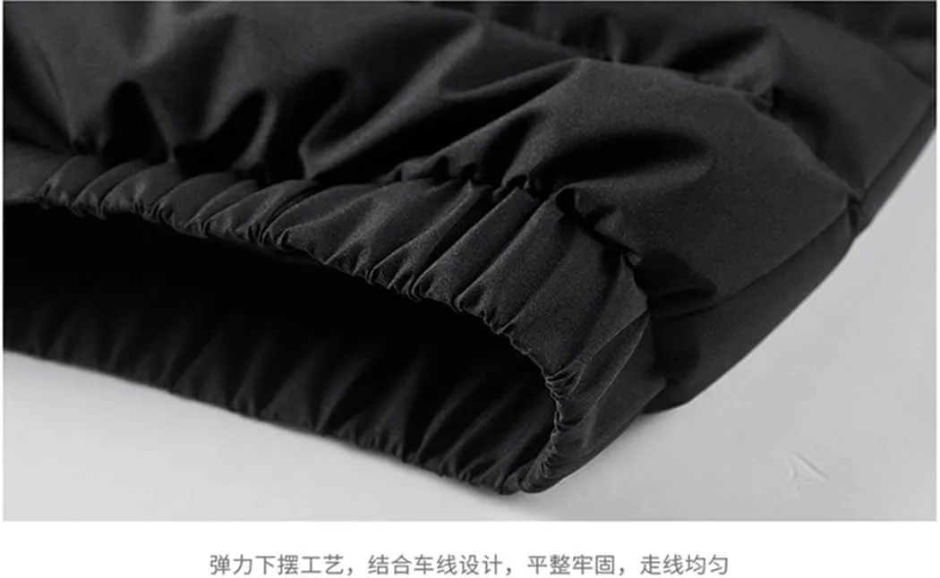 Men Cotton Padded Winter Warm Jackets Outwear Thick Windproof Hooded Parka Coats