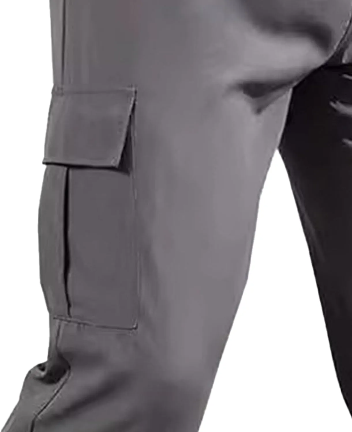 Mens Chinos Slim Fit Pocket Pants Regular Fit Casual Cargo Joggers Tapered Dress Comfort Solid Trousers