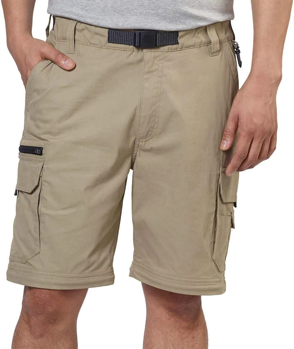 Mens Convertible Lightweight Comfort Stretch Cargo Pants or Shorts