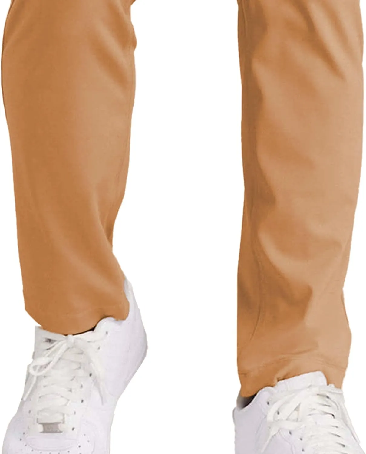Men's Slim Fit Business Comfort Pants Straight Leg High Waist Casual Trousers Solid Basic Hiking Outdoor Pants