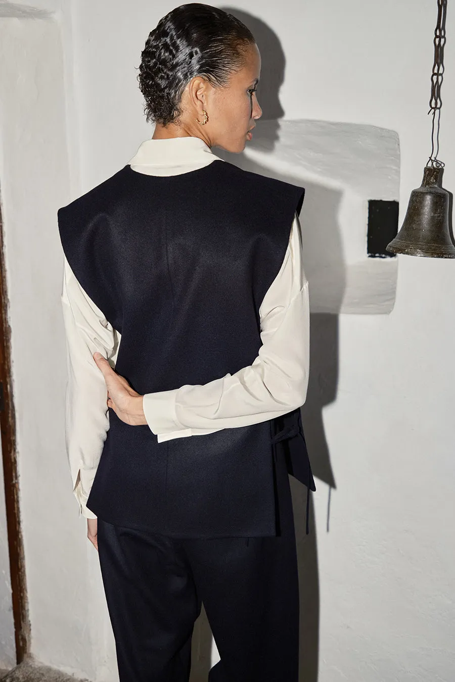 Night Sky Loden Alpaca Vest