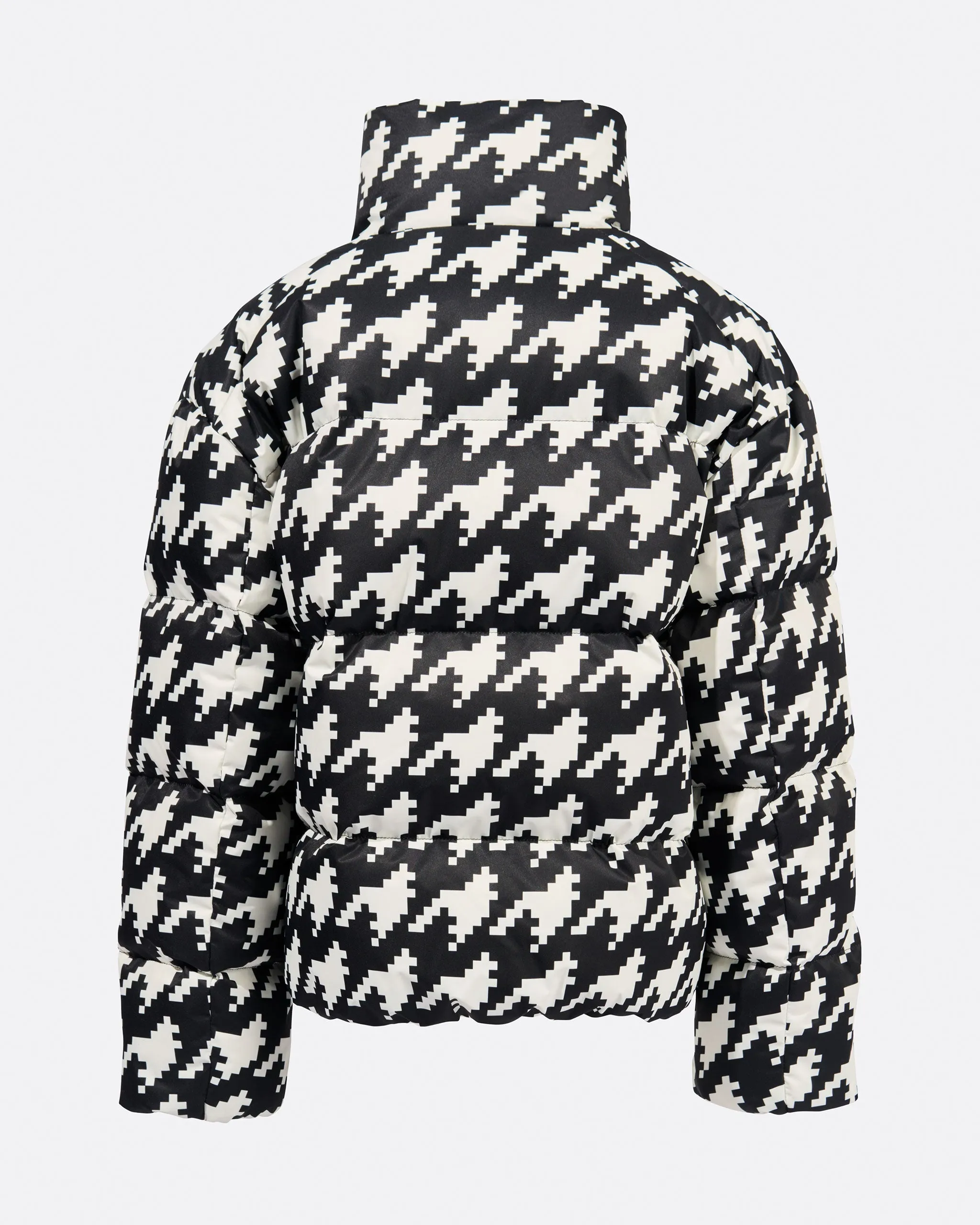 Nuuk Puffer Jacket Jr - Houndstooth - Black/White