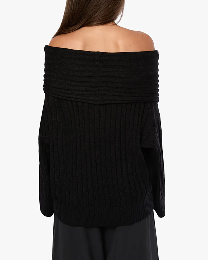 Oversized Off Shoulder Sweater