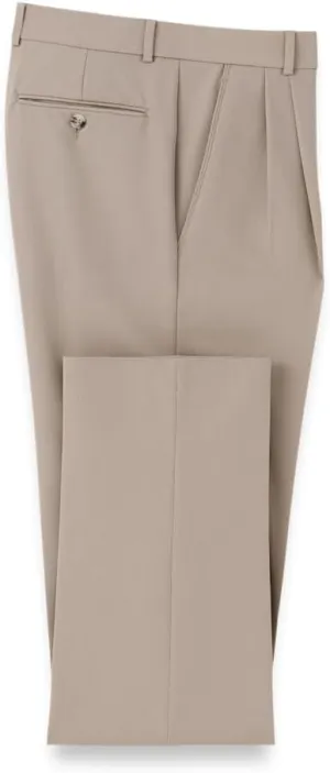Paul Fredrick Men's Comfort Stretch Travel Pleated Pants