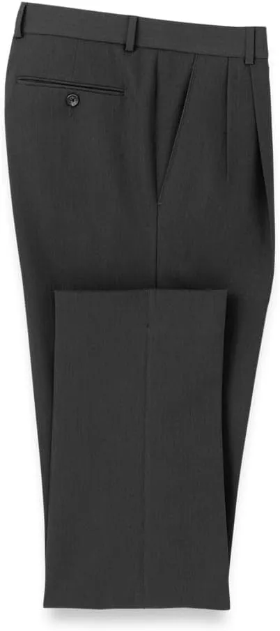 Paul Fredrick Men's Comfort Stretch Travel Pleated Pants