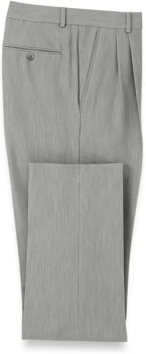 Paul Fredrick Men's Comfort Stretch Travel Pleated Pants